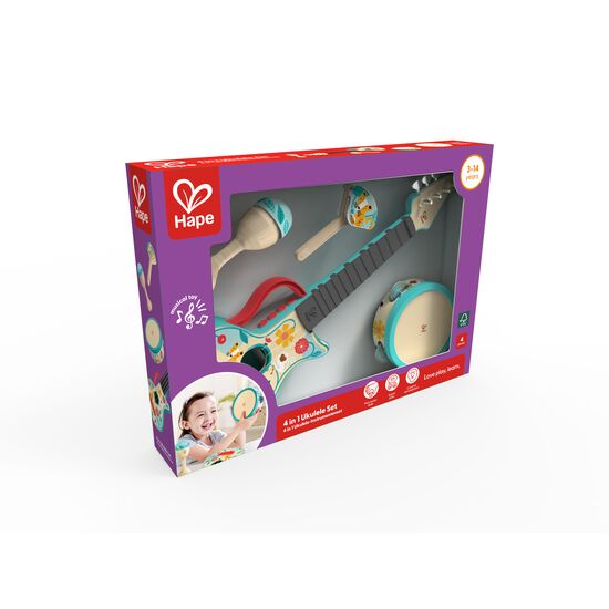 Set d'instruments 4 en 1 pour ukulélé