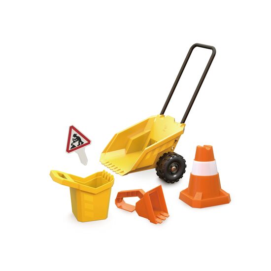 Sandspielzeug-Set Baustelle mit Karre