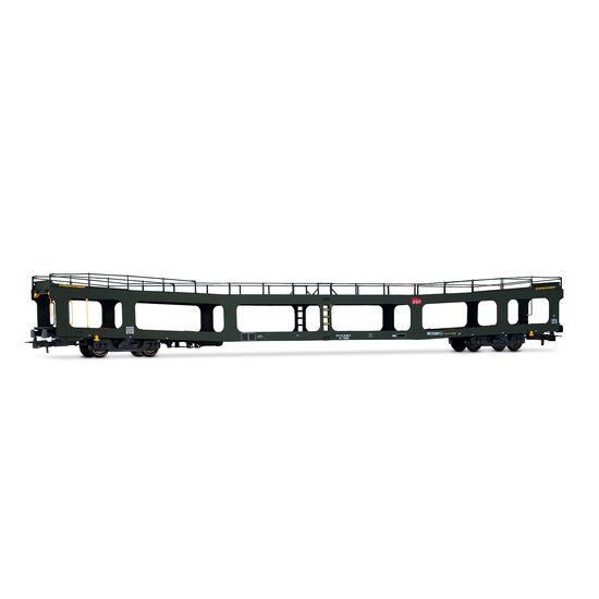 SNCF DD DEV 66 Porte-voitures 2ème série vert/blanc logo Carmillon Ep.VI