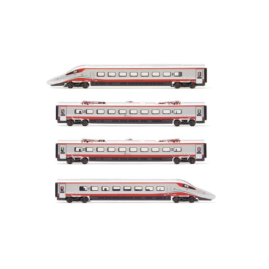 FS Trenitalia Coffret de 4 voitures ETR 610 Frecciargento peinture ECE Mailando - FrankfurT Ep.VI