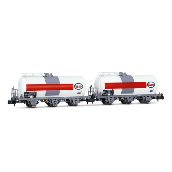 SNCF 2er-Set 3-achsiger Kesselwagen ESSO Ep.IV