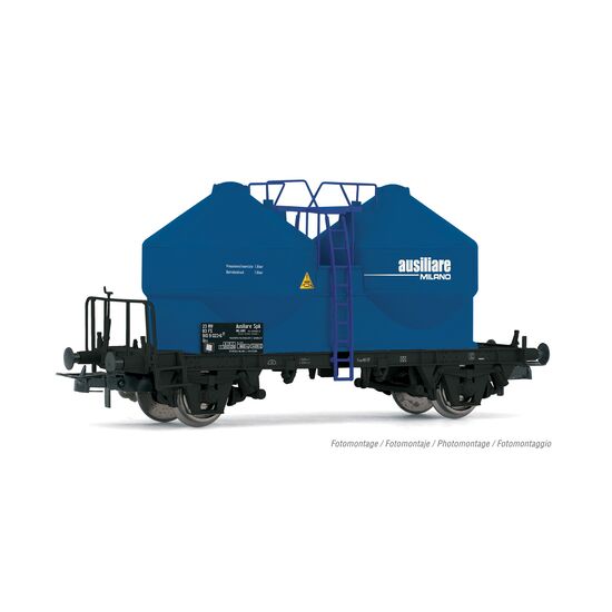 FS wagon-silo à 2 essieux Ausiliare bleu Ep.IV