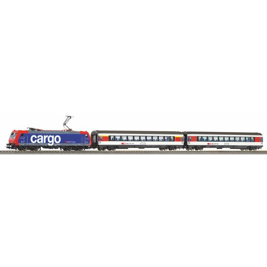 PSCwlan S-Set CFF EC Re 484 + 2 wagons voie A &amp; B