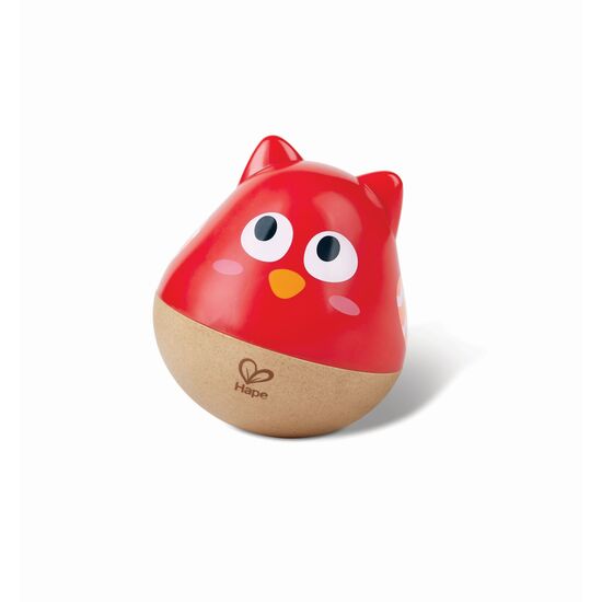 Stehauf Eule  rot