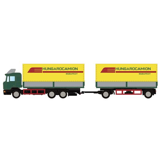 MAN F90  3-achs Wechselpritschen-Hängerzug Hungaro