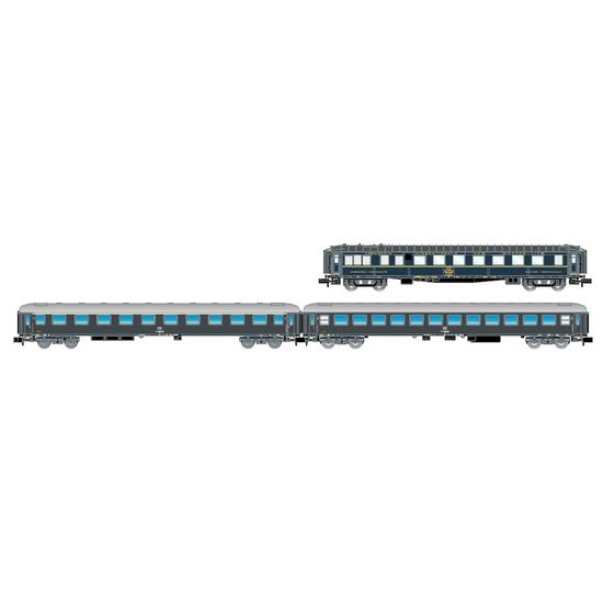 FS Coffret de train CIWL WR + UIC-X 64 A + UIC-X 64 B gris Ep. IV