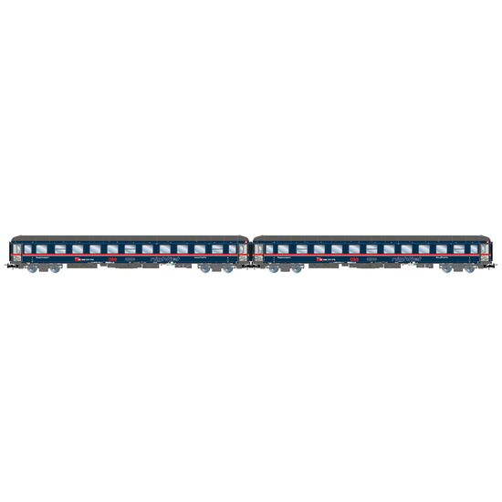 ARW02.HR4378-&#214;BB/NightJet&nbsp; 2-teil. Set Liegewagen Bvcmz 248.5&nbsp; blau&nbsp; Ep. VI