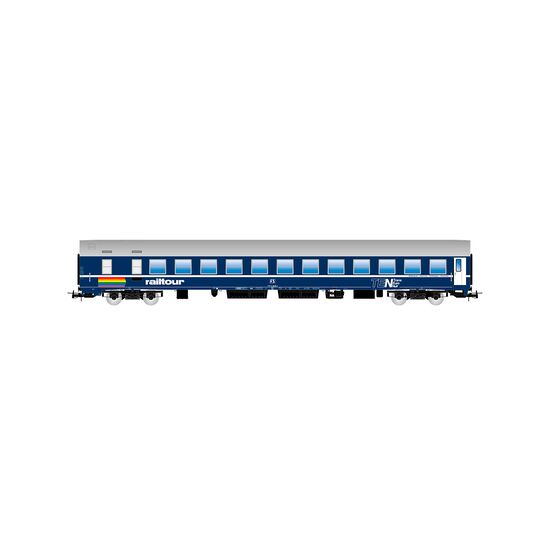FS/TEN Voiture-lits MU 73 Toit argenté logo rond FS + Railtour logo Ep. IV