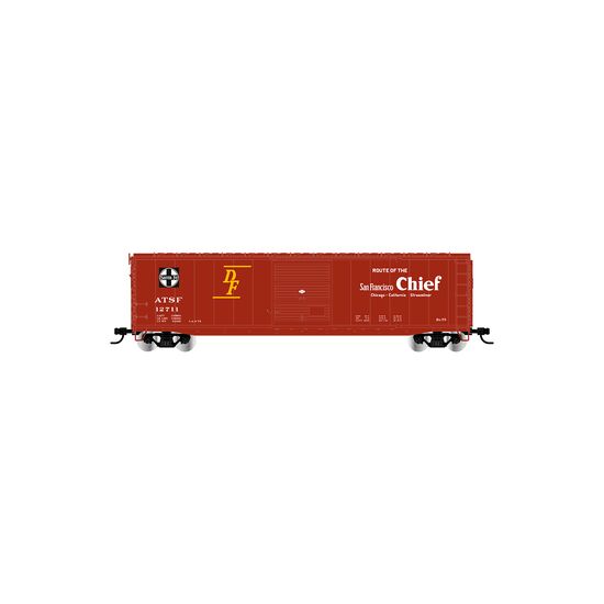 ATSF sliding door boxcar San Francisco Chief sans passerelle de toit No. 12712