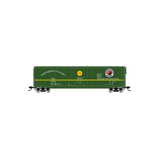 Northern Pacific plug door boxcar vert sans passerelle de toit no 98111