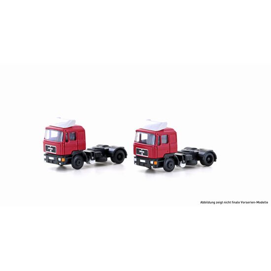 2er Set MAN F90 SZM  2-achsig  rot