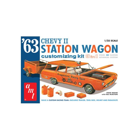 1963 Chevy II Station Wagon w/Trailer