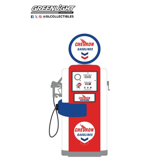 1948 Vintage Gas Pumps Series 16-Wayne 100A Chevron Solid Pack