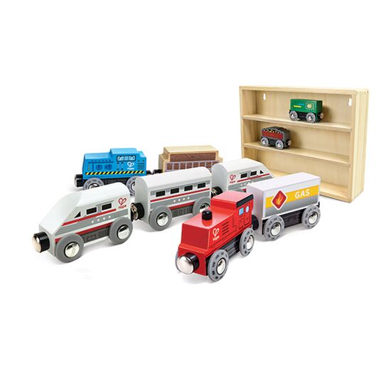 Set de collection train en bois, 3 image