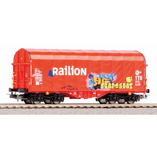 Wagon à bâche coulissante Railion NS avec graffiti V, 3 image