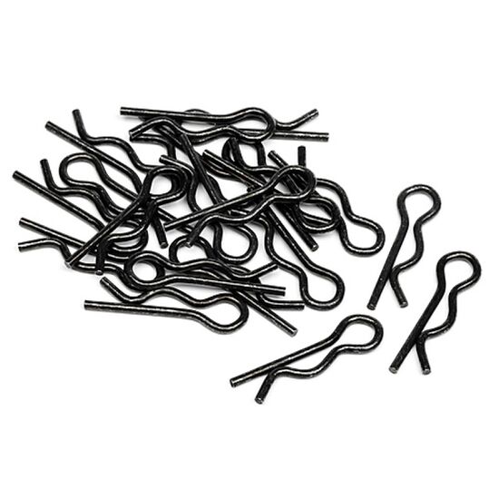 Clips de carrosserie (Noir/6mm/20pces)