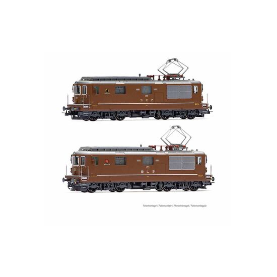 SEZ/BLS 2 Re4/4 177 Zweisimmen+173 Lötschental