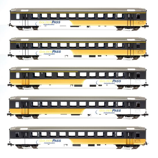 BLS Coffret de 5 wagons EW I GOLDENPASS AC Ep.VI