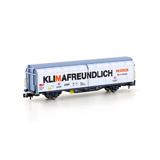 CFF Wagon à parois coulissantes Hbbillns MIGROS Ep.VI
