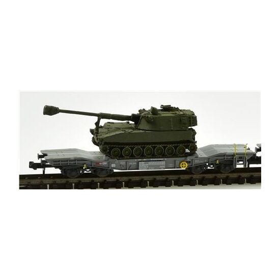 SBB 3 Panzertransportwagen mit 3 Pz 68 olive uni SWISS EDITION - EXKLUSIV SCHWEIZ