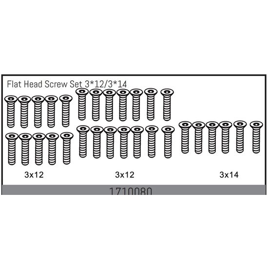 Button Head Screw Set 3*6/3*8/3*10