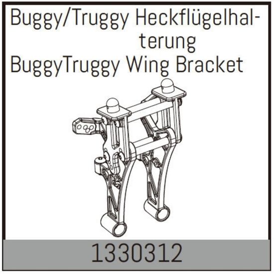 Heckflügelhalterung