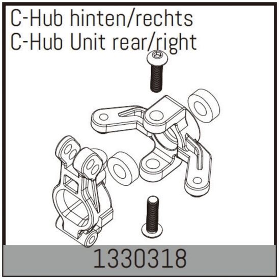 C-Hub hinten/rechts
