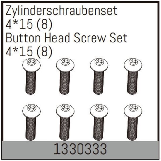 Zylinderschraubenset 4*15 (8)