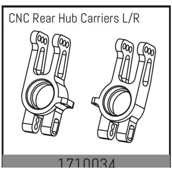 CNC Hinerradnaben L/R