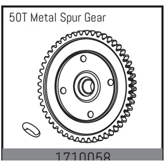 50Z Metall-Hauptzahnrad