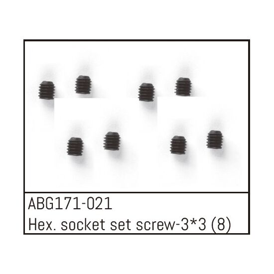 Hex. Socket Set Screw M3*3 (8)