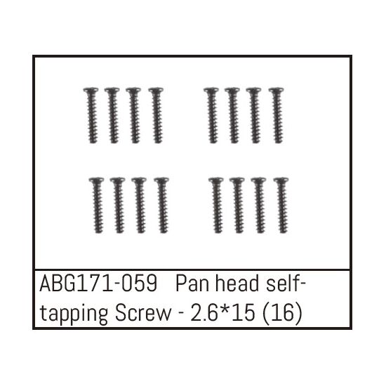 Pan Head Screw M2.6*15 (16)