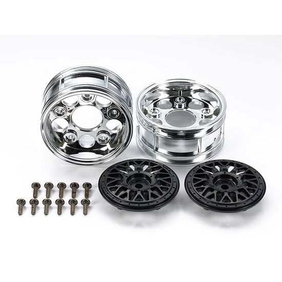 2-piece Mesh Wheels black (2x)