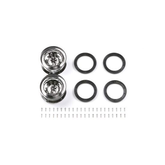 CR-01 40 Metal Plated Wheels 2pcs