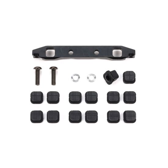 TT-02S Steel Adj.Suspension Mount (rear)