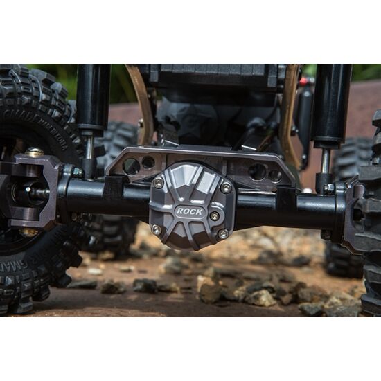 Gmade GS01 Front Axle Truss Upper Link Mount (Titanium Gray), 3 image
