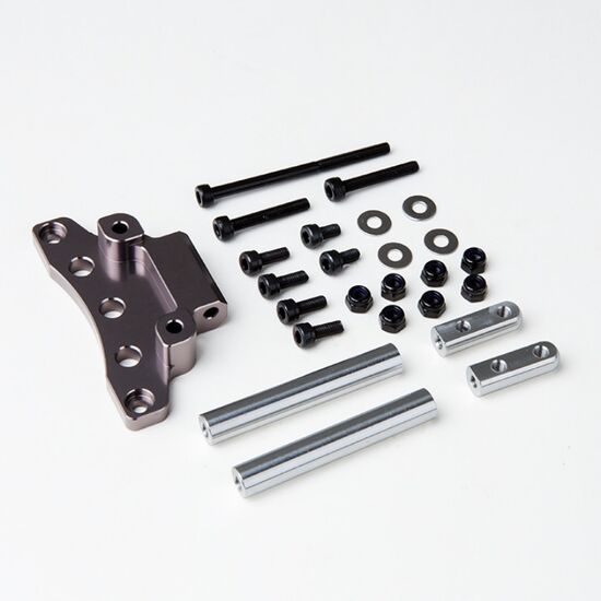 GM30020-Gmade Front Upper Link Mount (Titanium Gray) for GS01 Axle