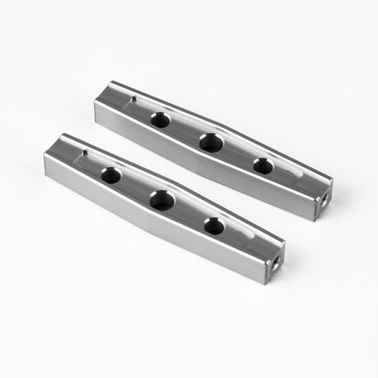 Gmade GS01 Machined M3 54mm Upper Link (2) (Silver)