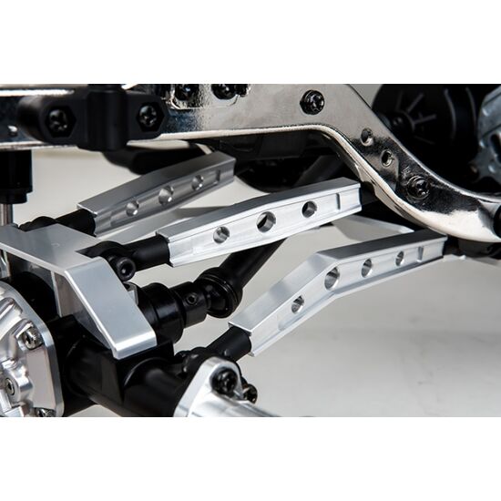 Gmade GS01 Machined M3 54mm Upper Link (2) (Silver), 2 image