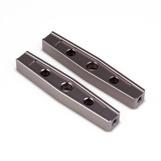 Gmade GS01 Machined M3 54mm Upper Link (2) (Titanium Gray)