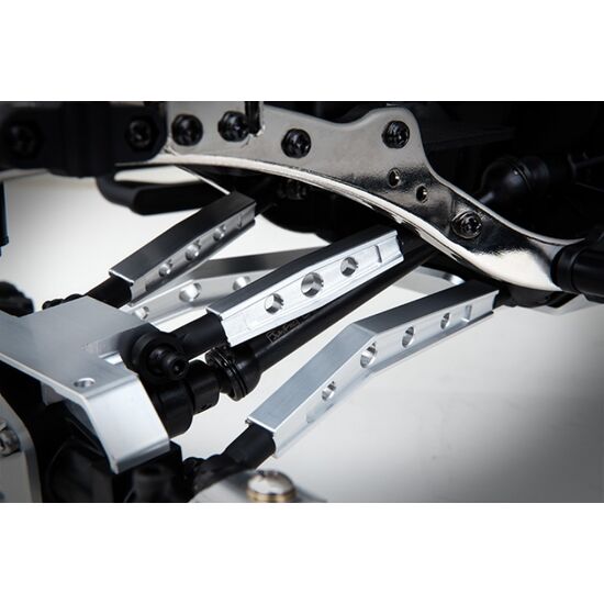 Gmade GS01 Machined M3 44mm Upper Link (2) (Silver), 2 image