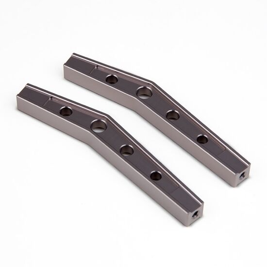 Gmade GS01 Machined M3 78mm Bent Lower Link (2) (Titanium Gray)