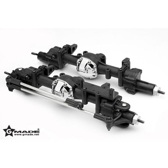 GM51100-Gmade R1 Front and Rear Portal Axle Set