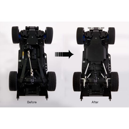 JunFac CC01 4-Link suspension conversion with skid plate, 7 image