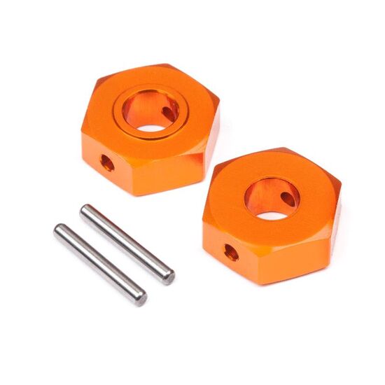 ALUMINUM HEX HUB 12MM (REAR/2PCS)