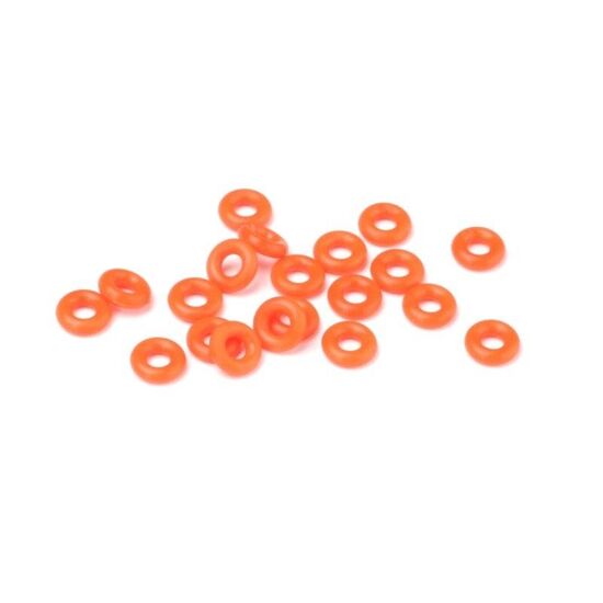 SILICONE O-RING P-3 (#40/ORANGE/20pcs)