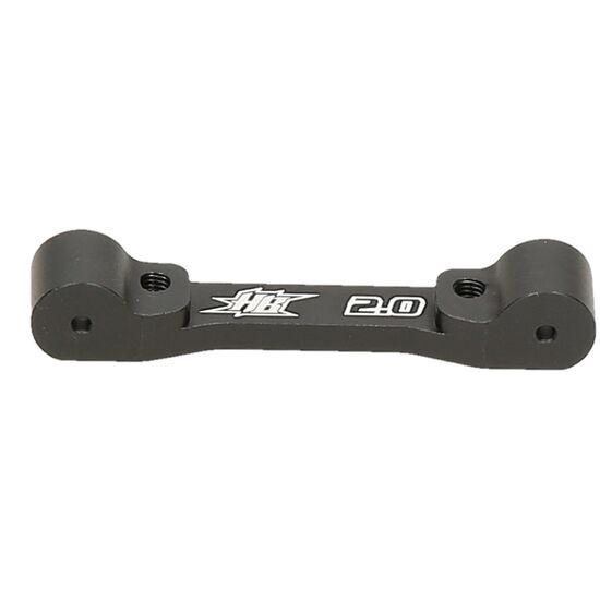 REAR SUSPENSION BLOCK (2 Degrees/Aluminum/Black)