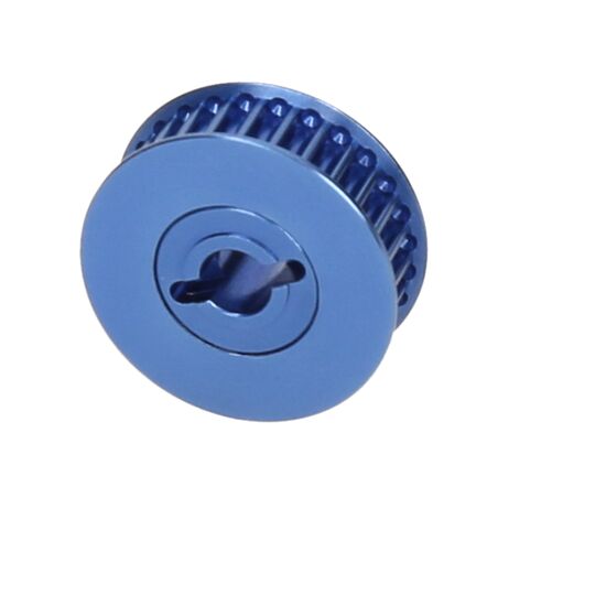 POULIE 27D (ALUMINIUM BLEU - KYOSHO V1R), 2 image