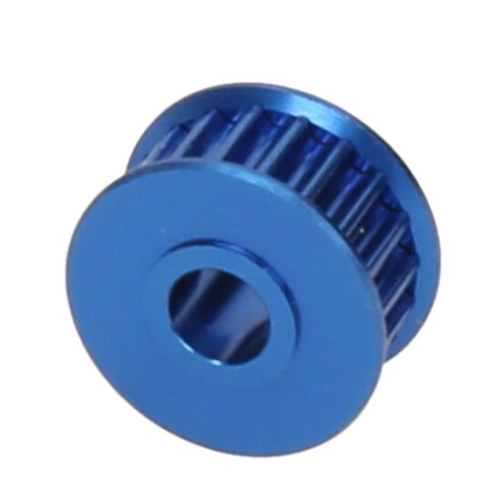 POULIE 19D LATERALE (ALUMINIUM BLEU - KYOSHO V1R), 2 image