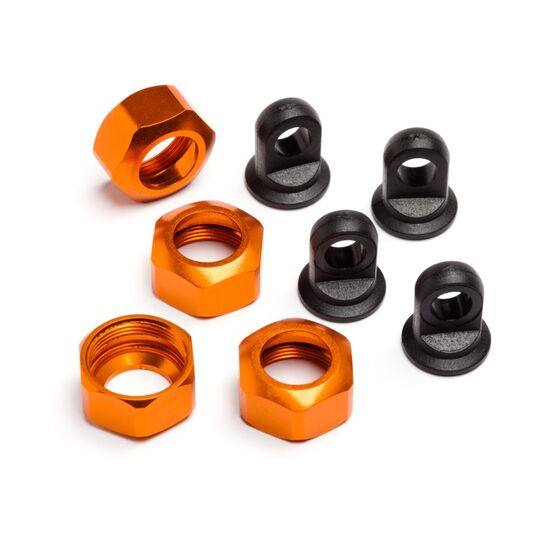 Trophy Serie - Bouchons d'amortisseurs 4Pcs (Orange)